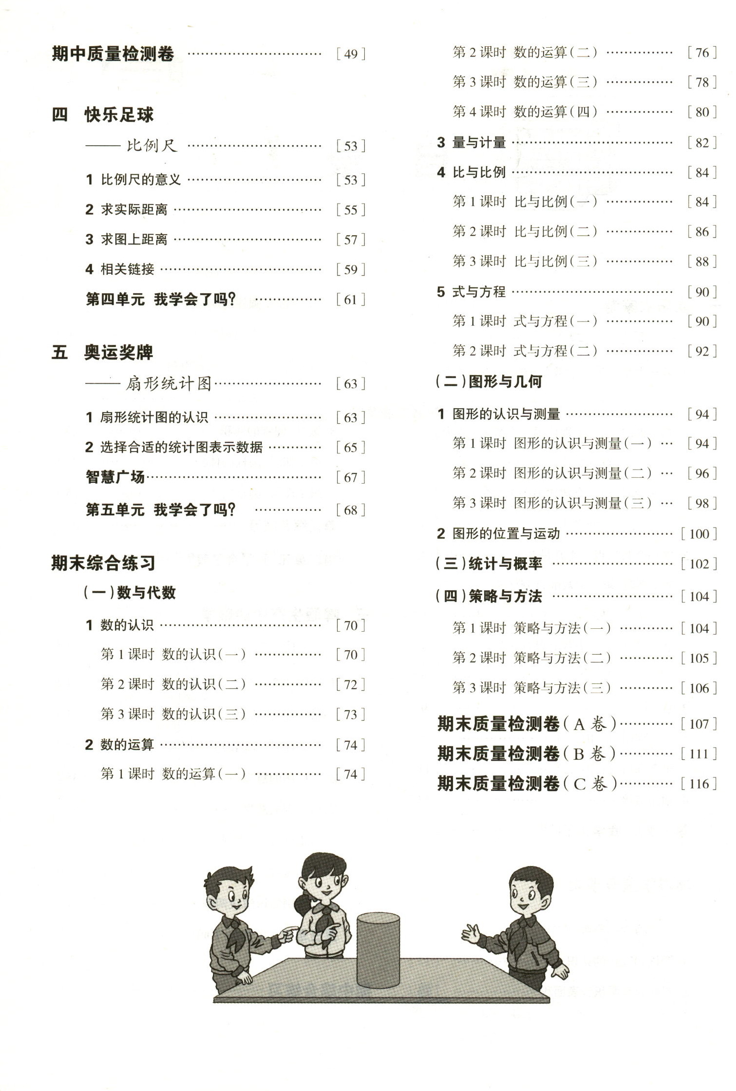 关于六年级数学教辅专项（练习册）的信息