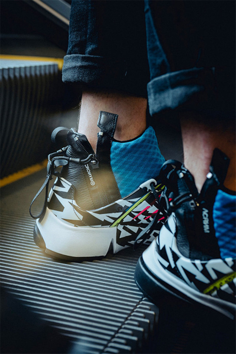 耐克acronymxnikeairprestomid联名机能拉链中帮男女运动跑步鞋