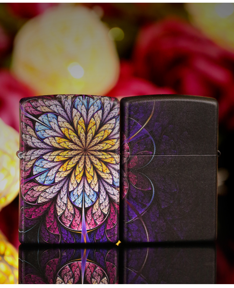 zippo打火机美国原装芝宝炫彩彩印暗夜妖姬礼物正品保障