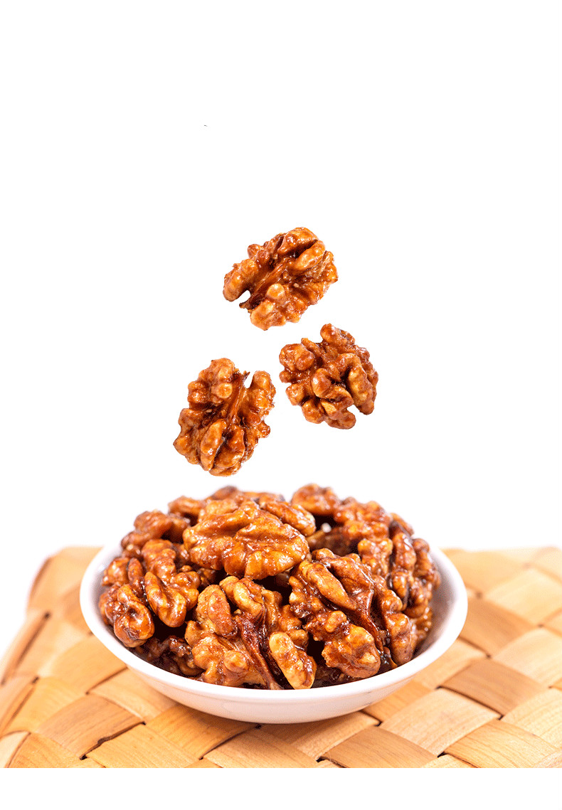 琥珀核桃仁山核桃仁云南纸皮新货核桃肉连罐500g坚果炒货仁 琥珀核桃