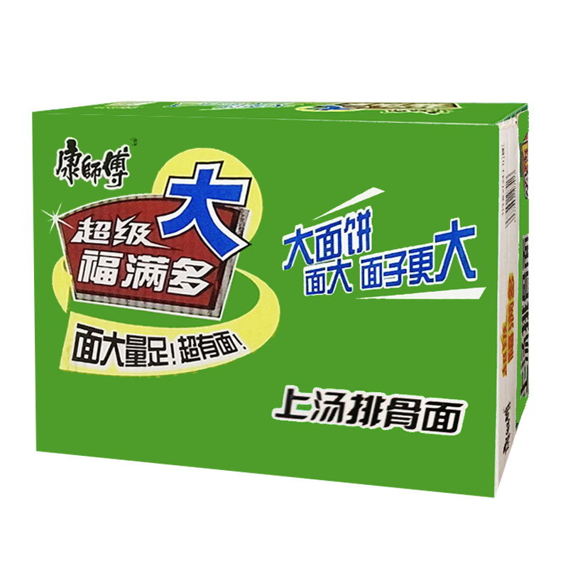 康师傅方便面超级福满多香辣红烧牛肉面109克24袋装泡面整箱速食
