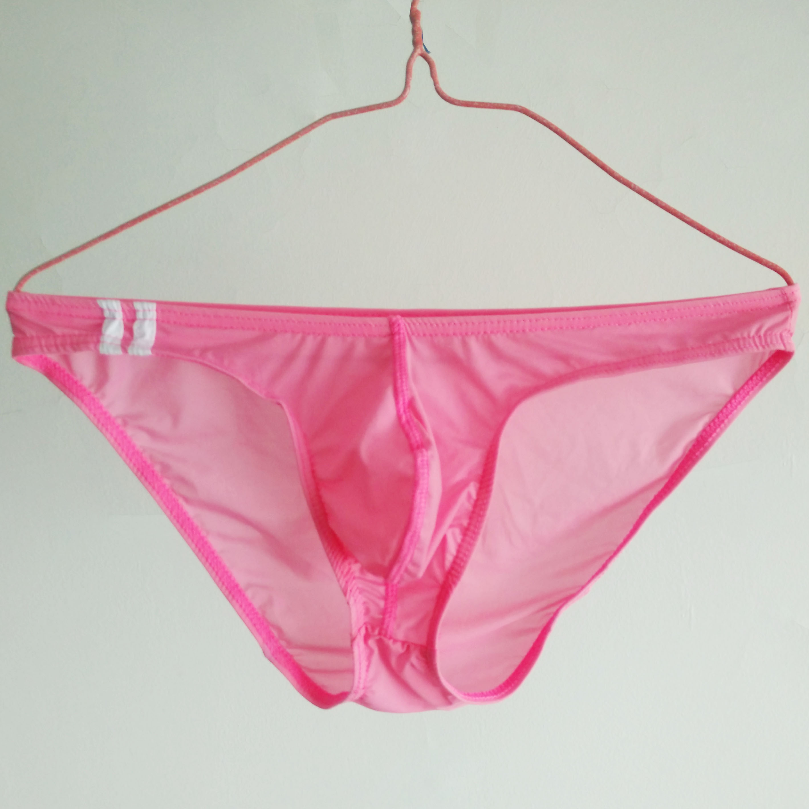 可莉允男士时尚性感冰丝小三角半透明超薄内裤低腰柔滑青年夏季内裤