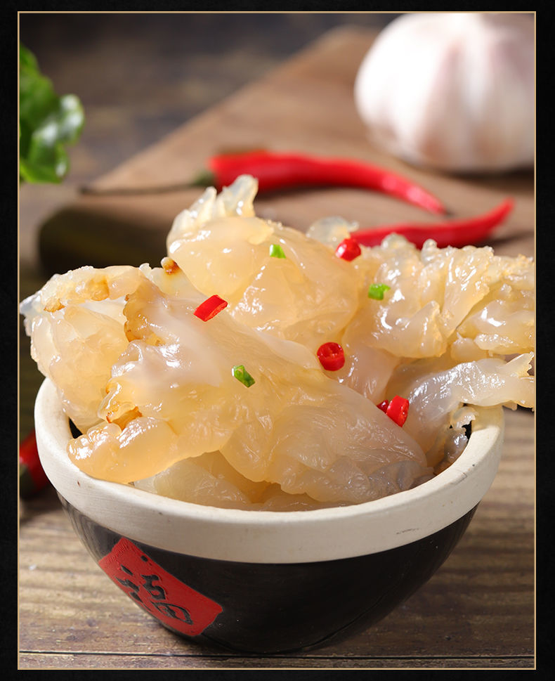 海蜇头海蜇头桶装大连海蜇头海蜇皮海鲜海产品批发凉拌菜 新鲜海蜇头