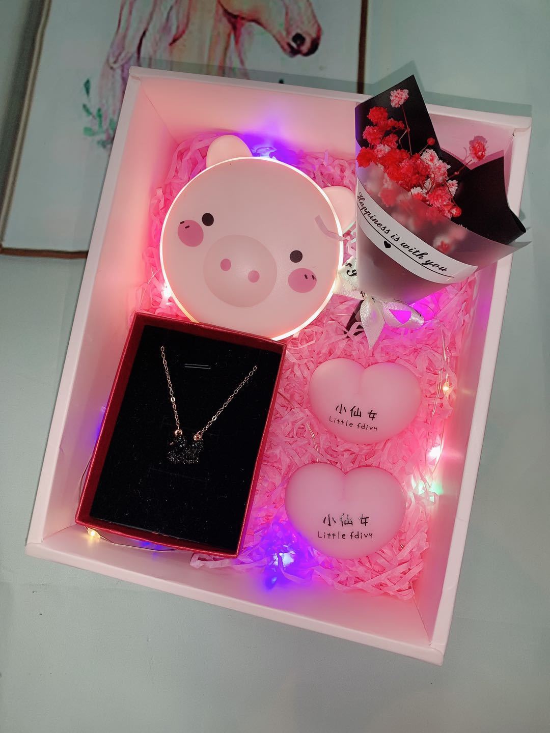 生日礼物女生送闺蜜姐妹平安夜礼物元旦送同学老婆创意ins少女心黑