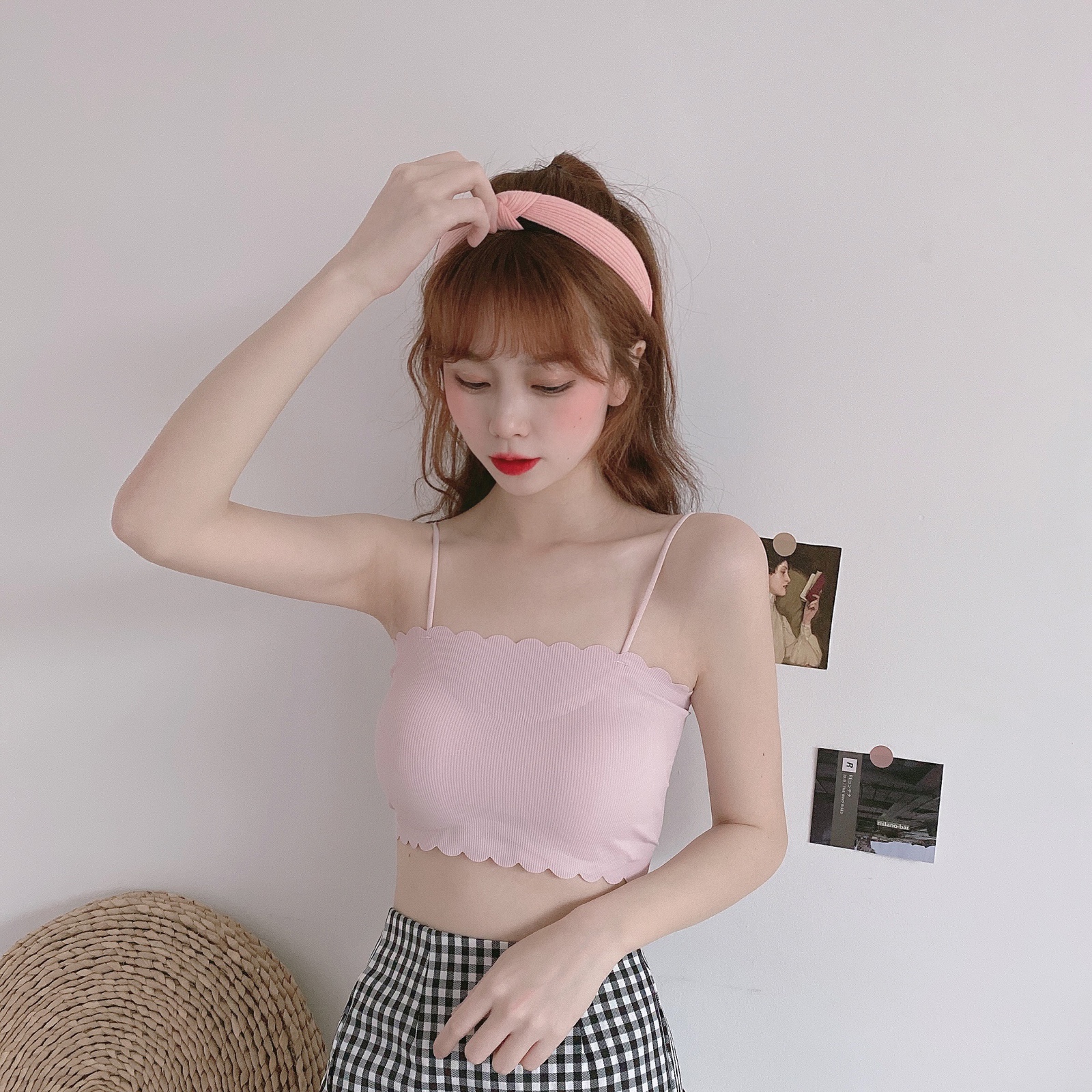 夏季新款韩版少女美背打底吊带裹胸围胸防走光学生内衣