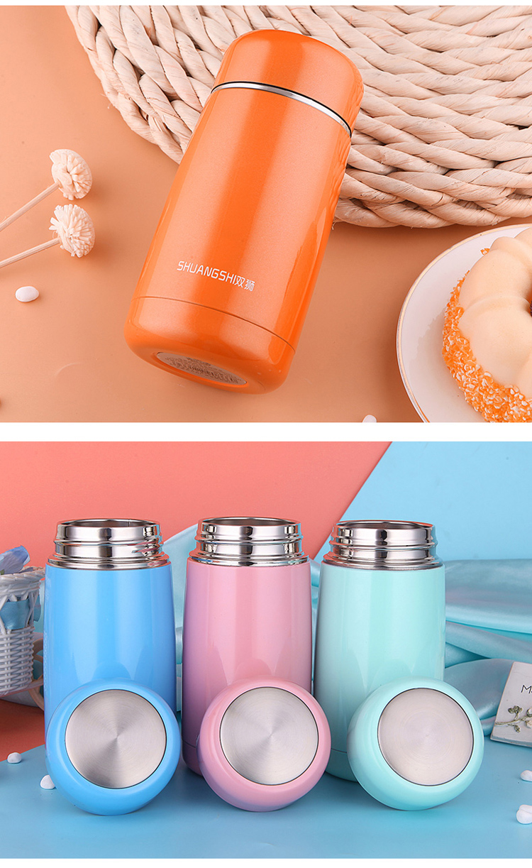 304不锈钢女士保温杯迷你小茶杯便携防漏水杯双层真空杯子保暖杯 封后