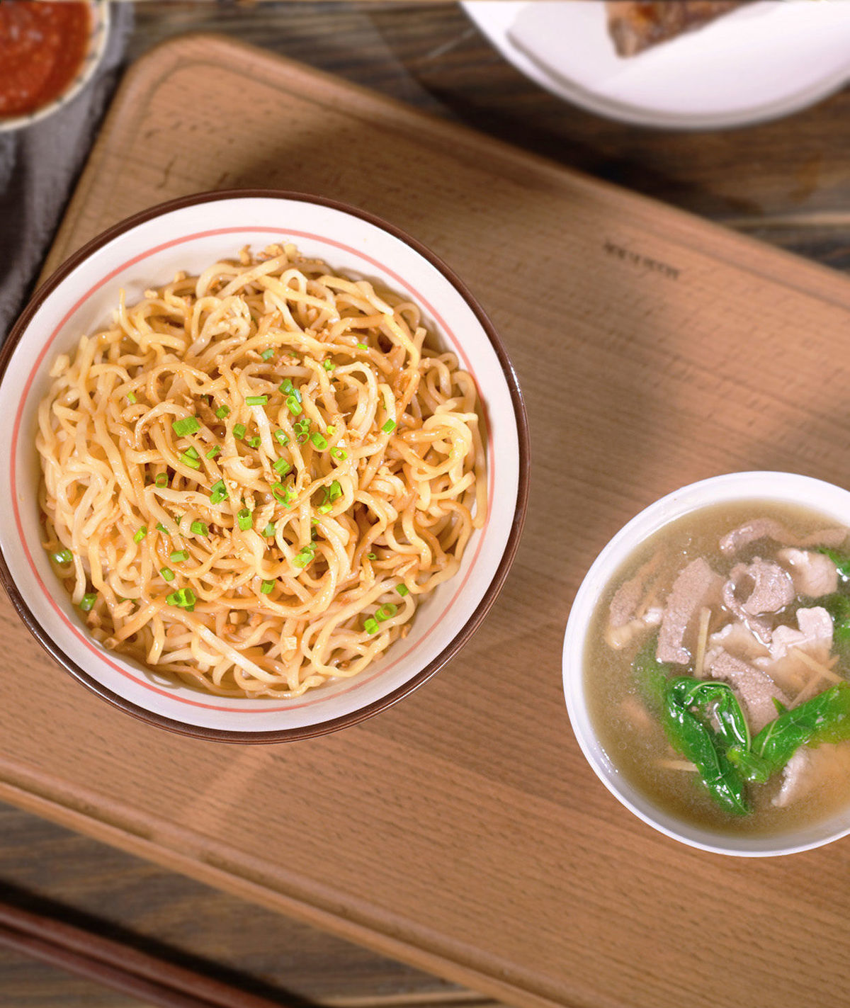 客家腌面广东梅州特产猪油拌面梅县腌面生面碱水面手工拉面