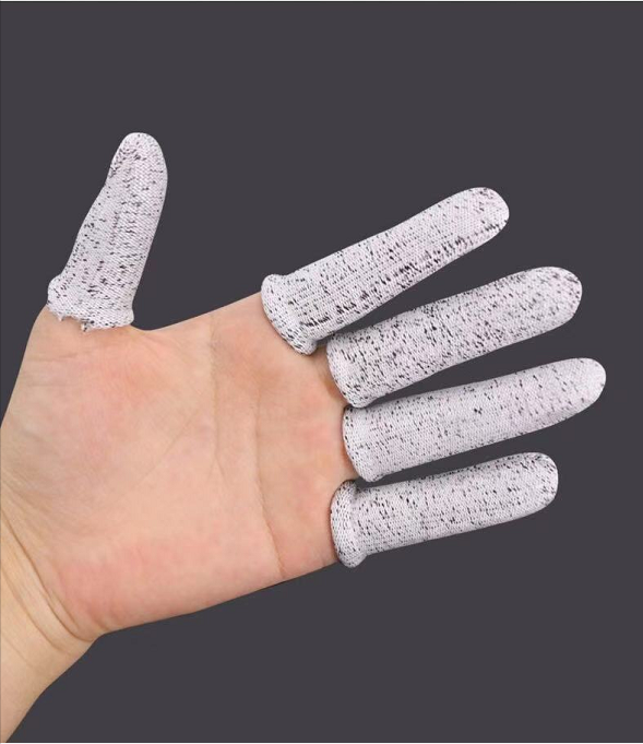 防切割手指套劳保园艺切菜五级防切割指套指帽耐磨手指防护指批发棉纱