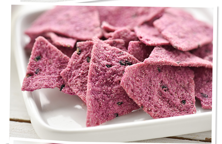 厂家直营店orion好丽友休闲零食薯片混搭脆谷物紫薯味130g袋正品