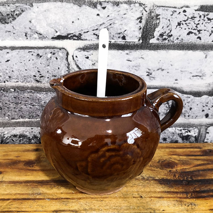 油盐罐子单罐油盐坛子调料瓶调味佐料瓶传统土陶盐土罐复古调味盒 陶