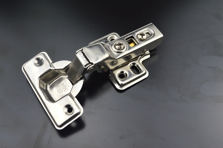 定做 半开合页开五金绞连不绣钢半盖弹簧卧室柜子阻尼胶加大家具合页