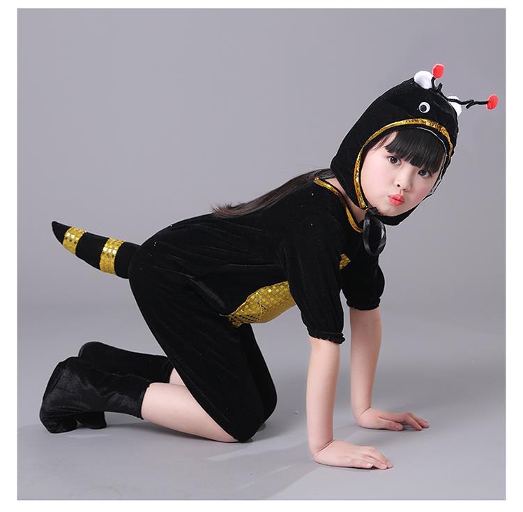 《六一动物服迷路的小蚂蚁演出服幼儿小蜜蜂蚂蚁过河舞蹈服昆虫服装
