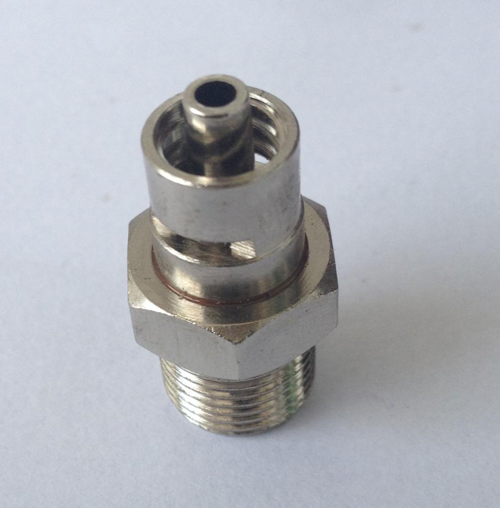 点胶阀金属转接头胶阀针头适配器点胶配件针筒转接头螺纹口2分牙