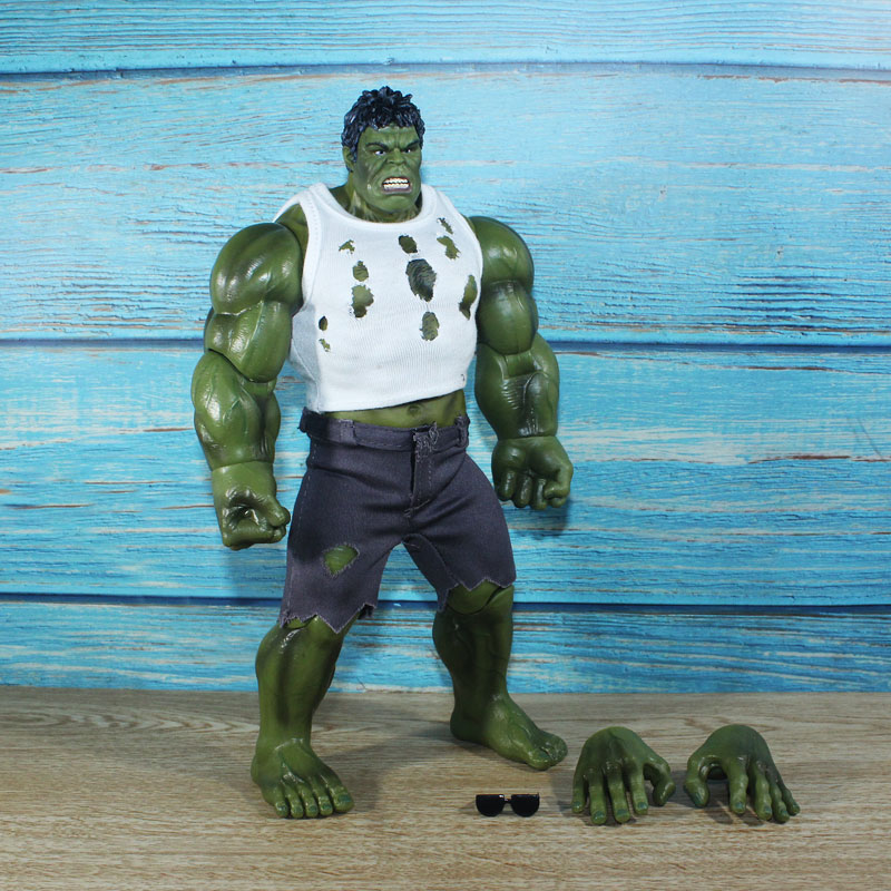 绿巨人手办模型复联4浩克玩具人偶摆件公仔玩偶 大号绿巨人42cm
