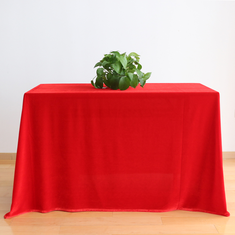 艾可思(x&w)生活日用 【砳石】红桌布 金丝绒桌布 2*2m【价格 图片 品