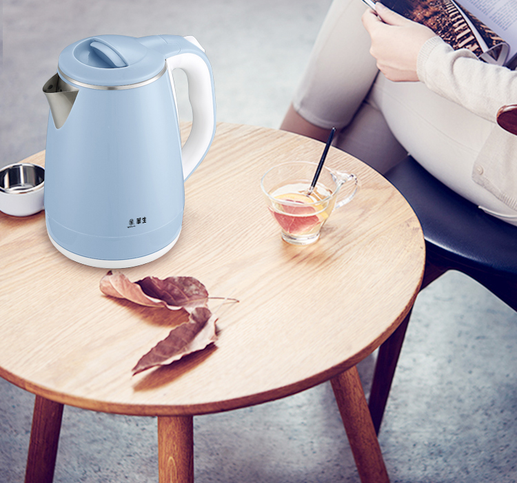 华生wahsonws1556b电水壶双层防烫大容量食品级内胆快速煮水烧水壶