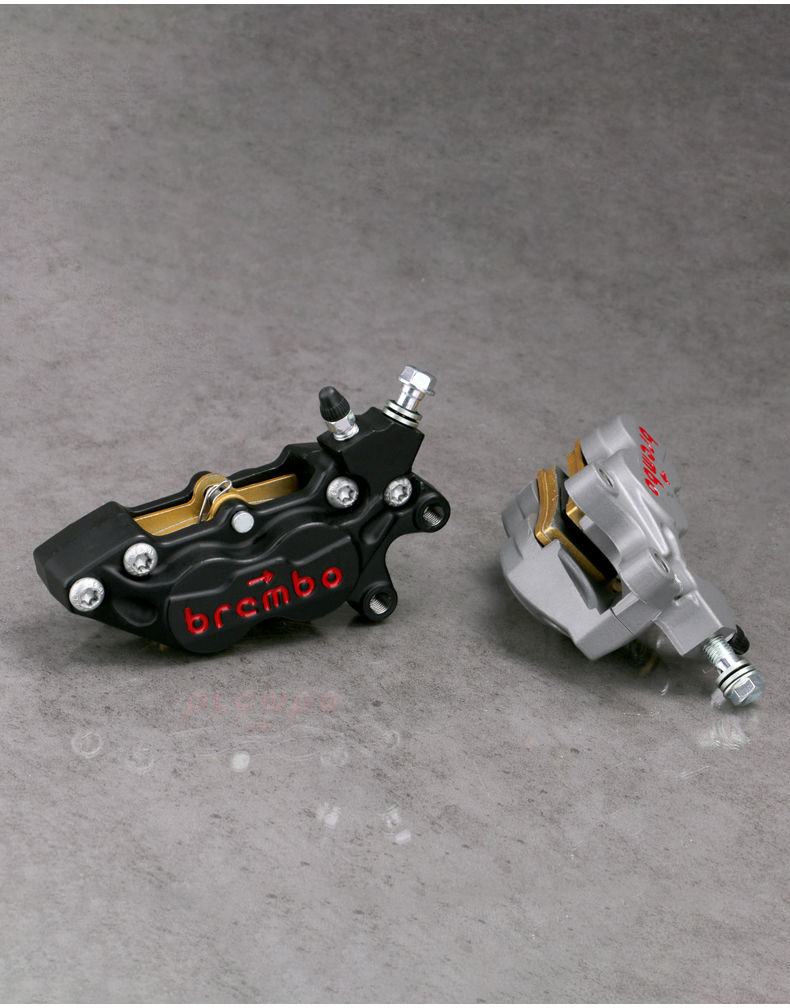 国产布雷博刹车卡钳小猴子小龟王战速鬼火摩托车电摩改装通用前刹灰色