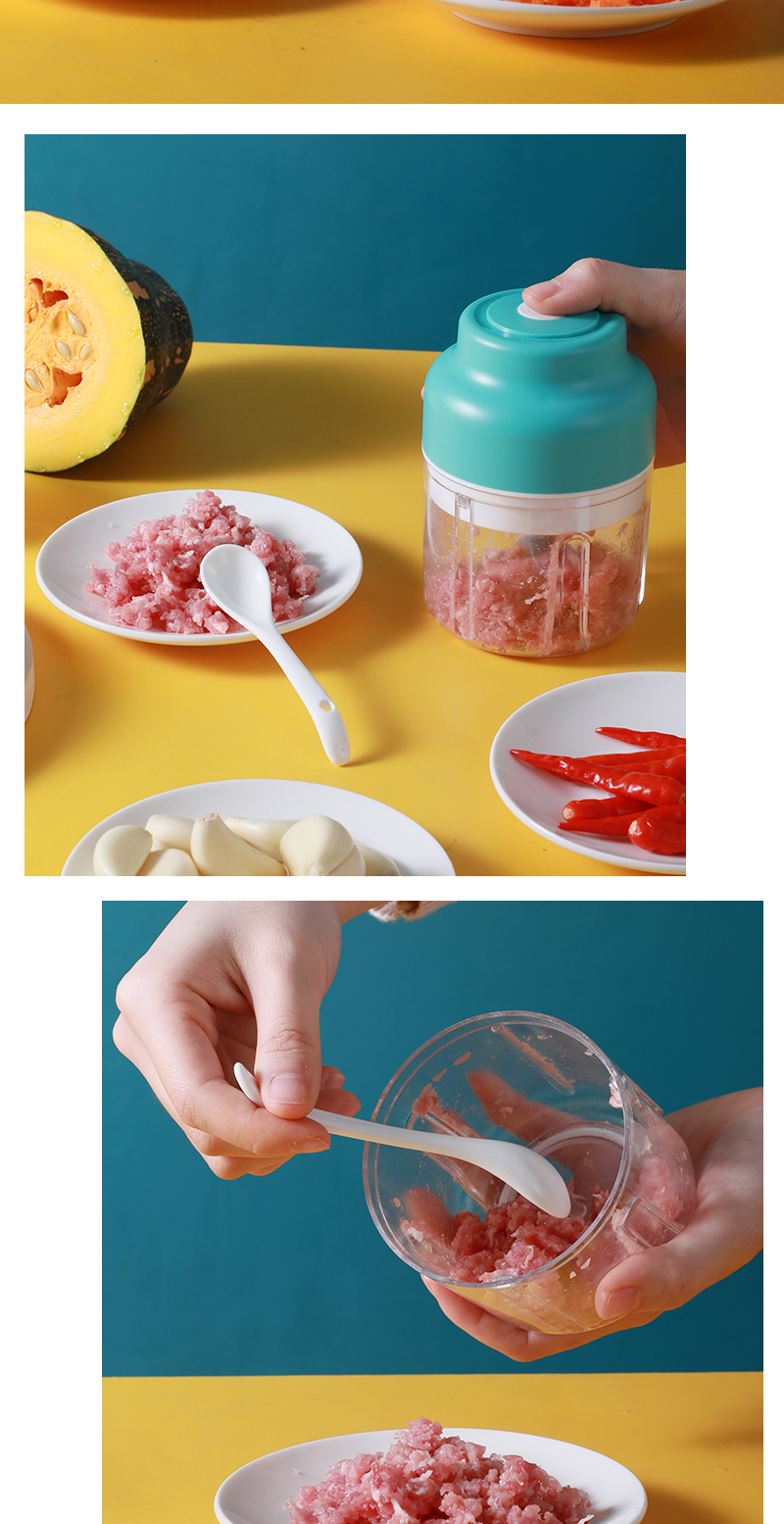 haoyangdao捣蒜器电动迷你绞蒜器小型绞肉机打蒜家用蒜蓉机辅食拉蒜机