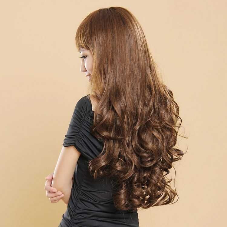 精选特买假发女齐斜刘海整顶假发套长卷发逼真蓬松短发假发片直发假发