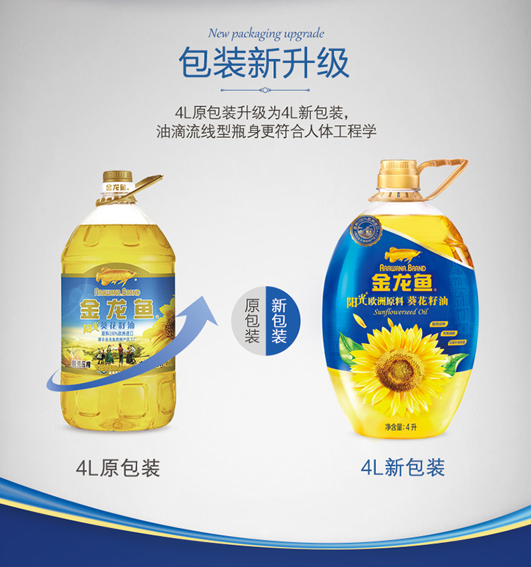 金龙鱼阳光葵花籽油4L