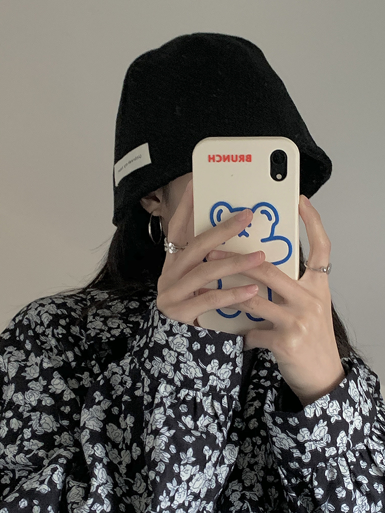 suntek 韩国ins风网红款贴布遮脸显脸小水桶帽女休闲时髦渔夫帽子