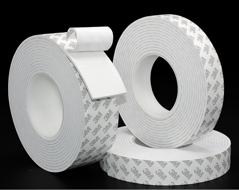 海绵双面胶强力汽车用加厚防撞泡沫胶密封防震泡棉eva隔音胶带白色宽