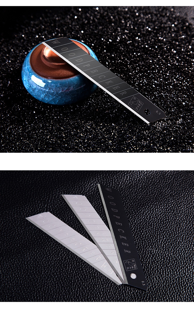 定做啄木鸟美工刀片09大号墙纸刀裁纸刀片18壁纸刀片加厚型fd09a100盒