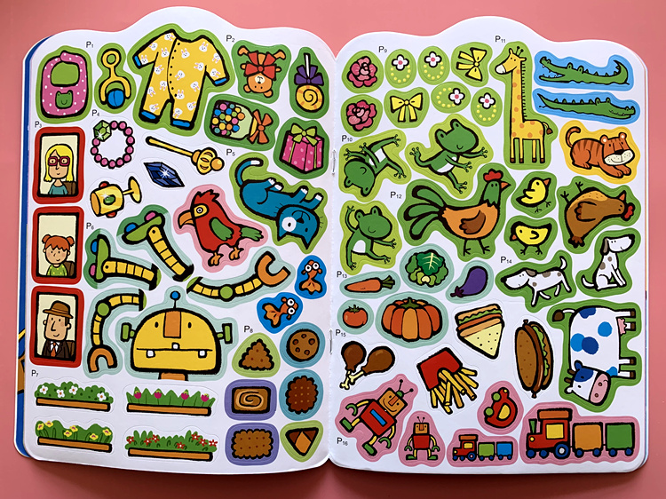 宝宝贴纸书023456岁早教力开发幼儿童贴贴画粘贴纸玩贴纸走进数学阶段