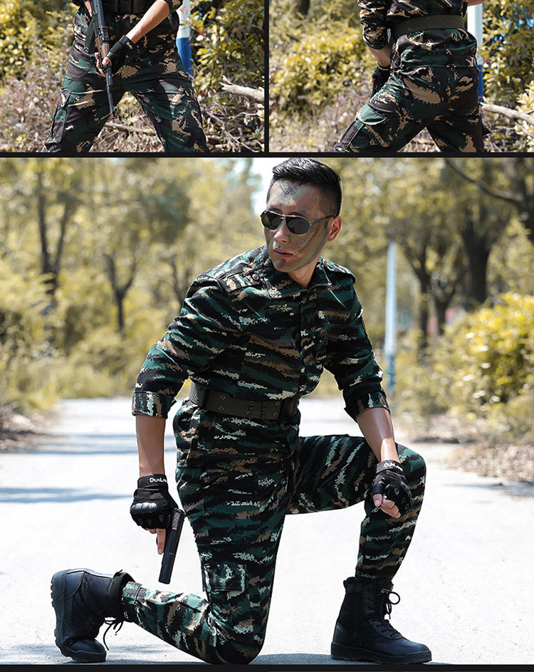 秋季户外长袖迷彩服套装男女特种兵作训服军迷军装耐磨工作服
