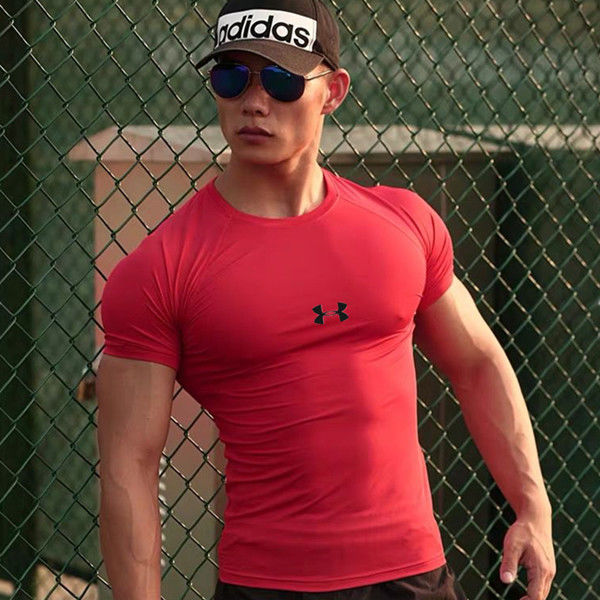 清仓运动紧身衣男长袖高弹速干篮球田径骑行健身打底裤训练裤短袖 3