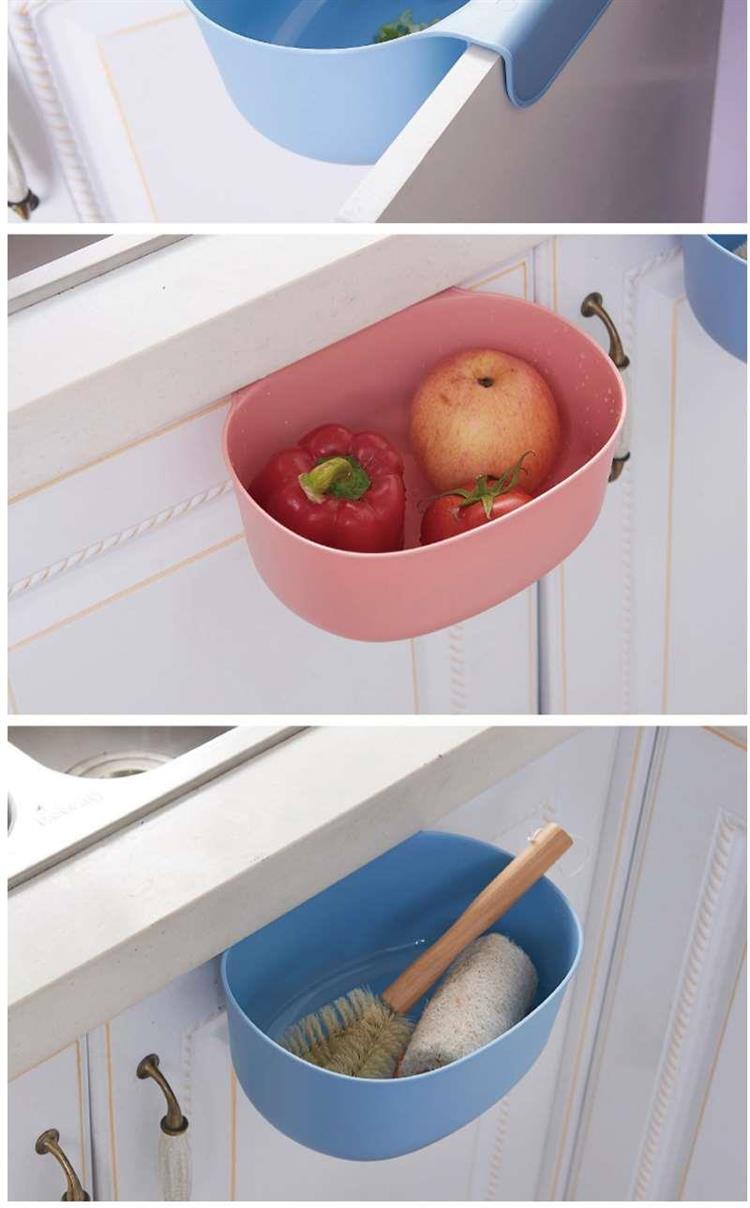 厨房垃圾果皮纸屑橱柜门挂式垃圾桶杂物篓创意桌面物品收纳储物盒