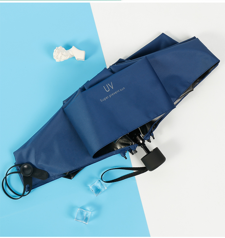 意维斯五折伞女晴雨两用雨伞防晒防紫外线遮阳折叠自动迷你小巧便携超