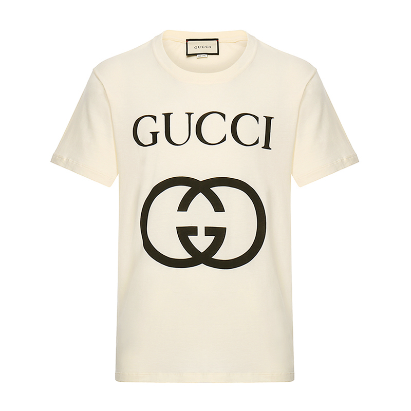 gucci 古驰 男士棉质宽松版圆领短袖t恤衫 493117 x3q35