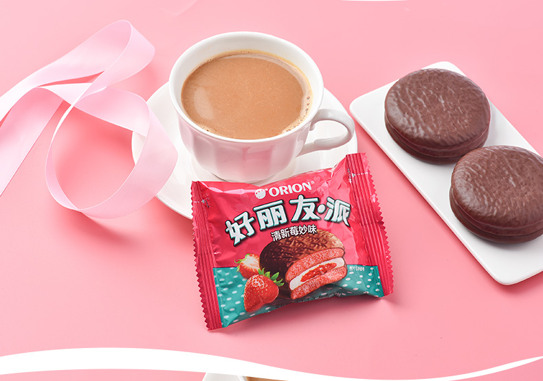 好丽友派巧力派新品草莓派组合西式糕点休闲食整早餐小面草莓派巧克力