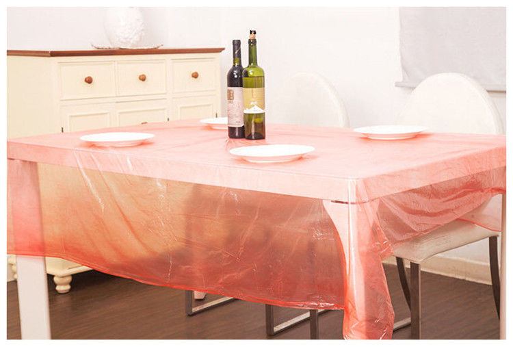 红白性加厚塑料桌布台布长方桌圆桌酒宴席饭店薄膜
