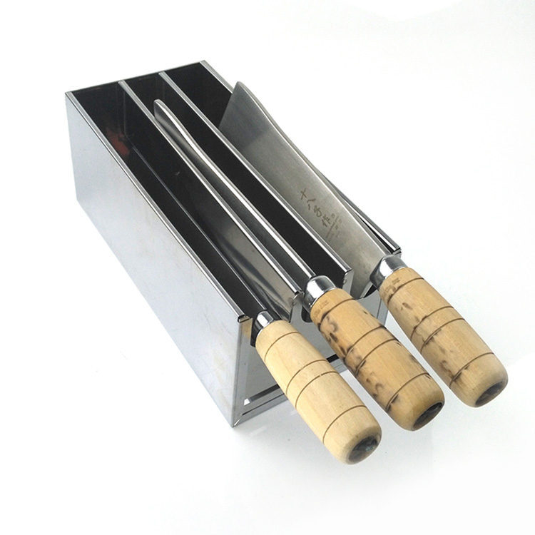 加厚不锈钢刀箱酒店大菜刀架子刀盒厨房刀座多格厨房刀具收纳盒四格刀