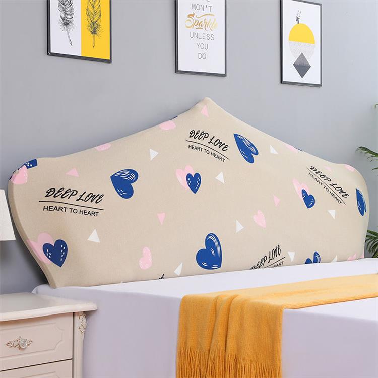 全包床头罩弹力床头套欧式半圆弧形软包布艺实木床头防尘罩套