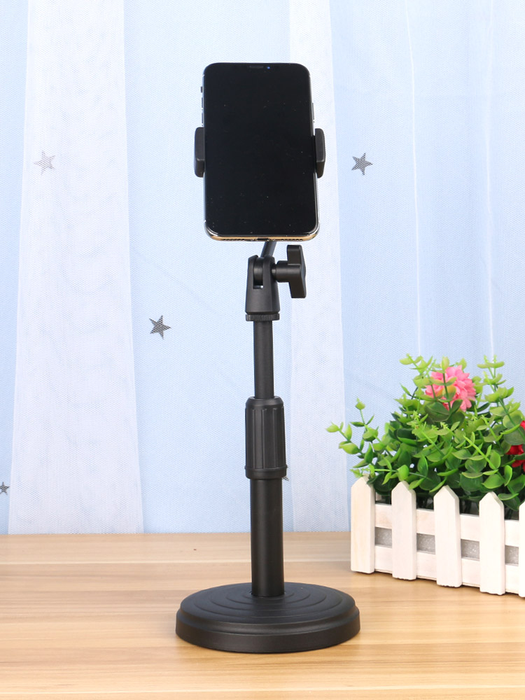 俯拍支架手机补光灯桌面录做菜微课珠宝拍摄录像拍摄小型直播支架圆座