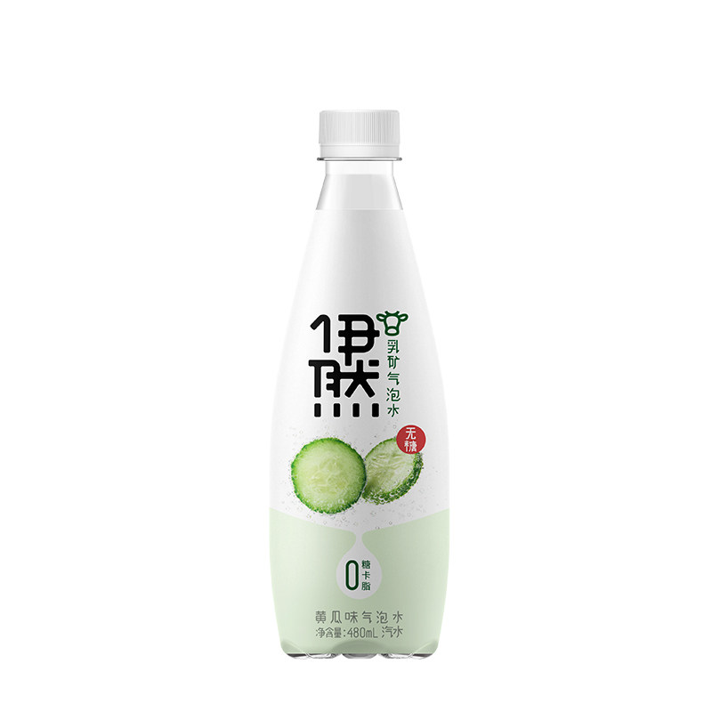 伊然乳矿气泡水饮料百香果黄瓜味480ml