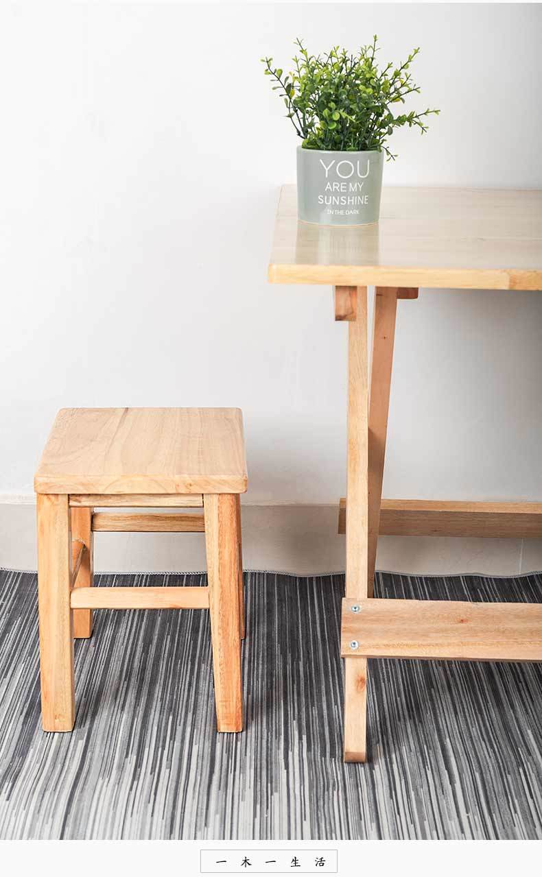 厂家促销传统方凳实木四方凳子餐凳学校课室医院餐店凳木头矮凳子原木