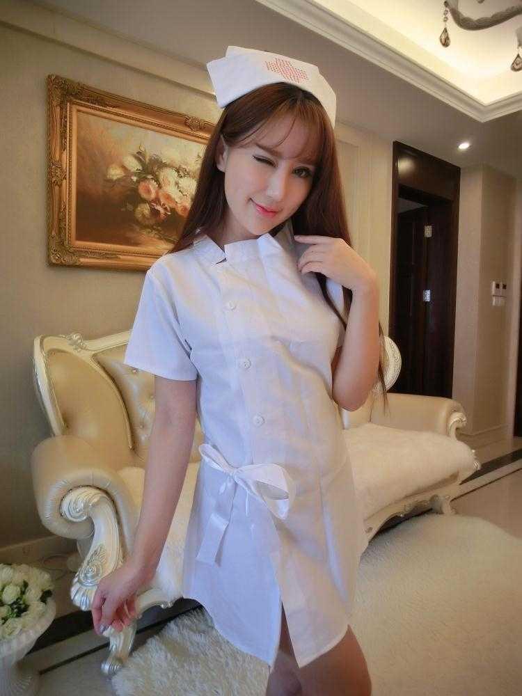 加大码护士服情趣内衣制服诱惑套装胖mm性感衣服女激情透视套装 粉红