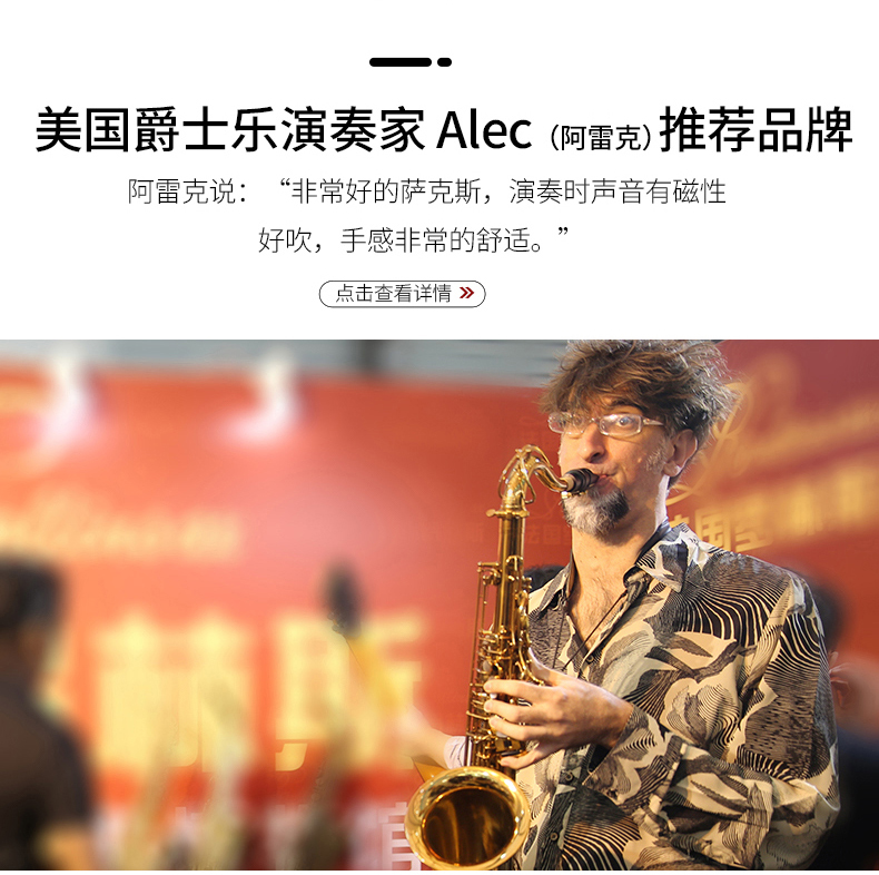 rollins管乐器rss-x7 rollins法国罗林斯高音萨克斯乐器一体直管演奏