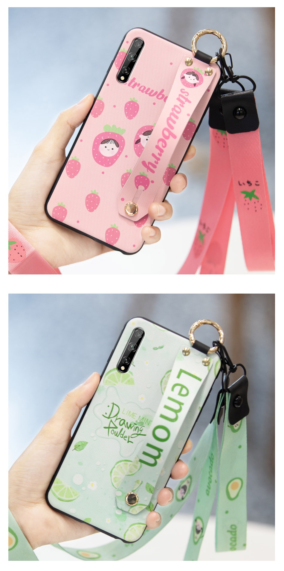 畅享10s手机壳女款10e华为畅想10s保护套防摔磨砂全包边个性创意水果