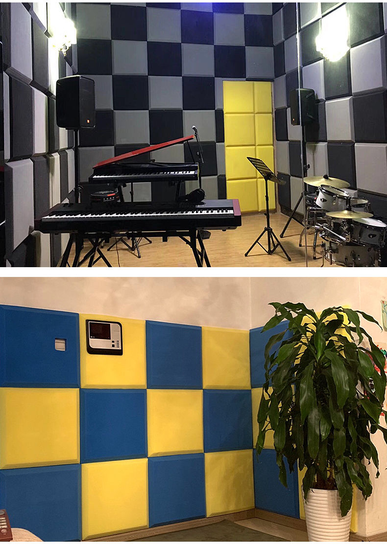 隔音棉墙体蘑菇头吸音棉室内自粘ktv录音棚琴房隔音材料防火海绵》无