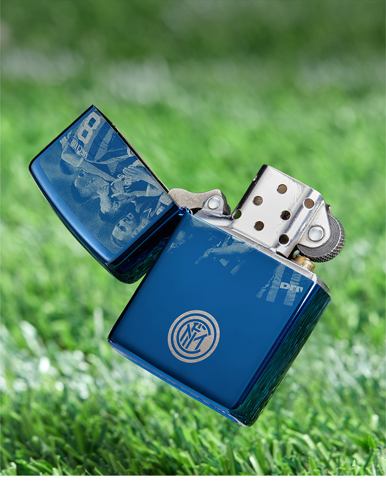 zippo芝宝打火机原装zippo之宝煤油打火机国际米兰联名款国米纹章zcbe