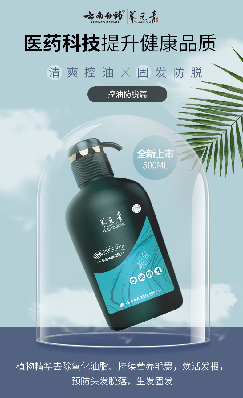 养元青头皮护理洗发乳(控油健发)500ml