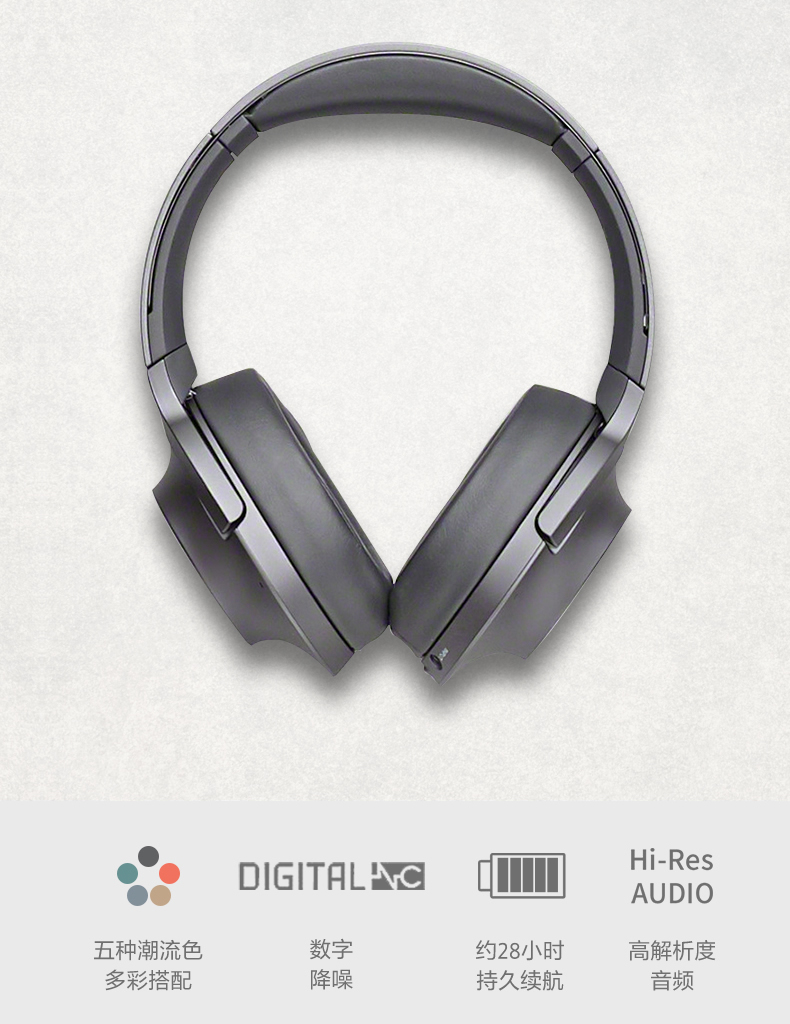 sony索尼whh900n无线蓝牙降噪头戴耳机主动降噪薄荷绿