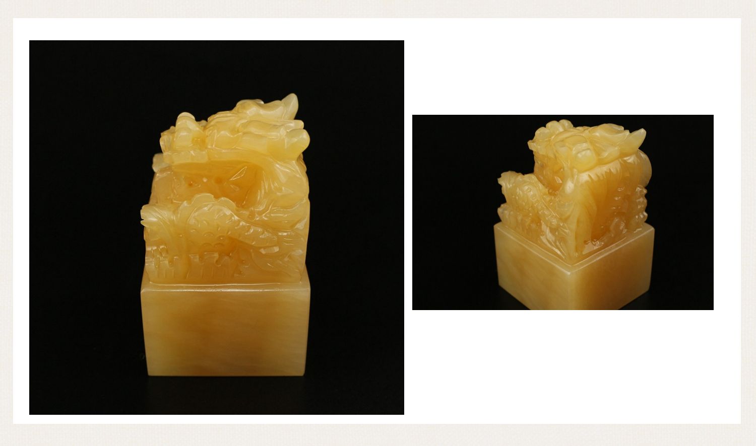 6cm米黄玉仿古龙印龙印章秦始皇乾隆皇帝传国故宫龙头玉玺篆刻