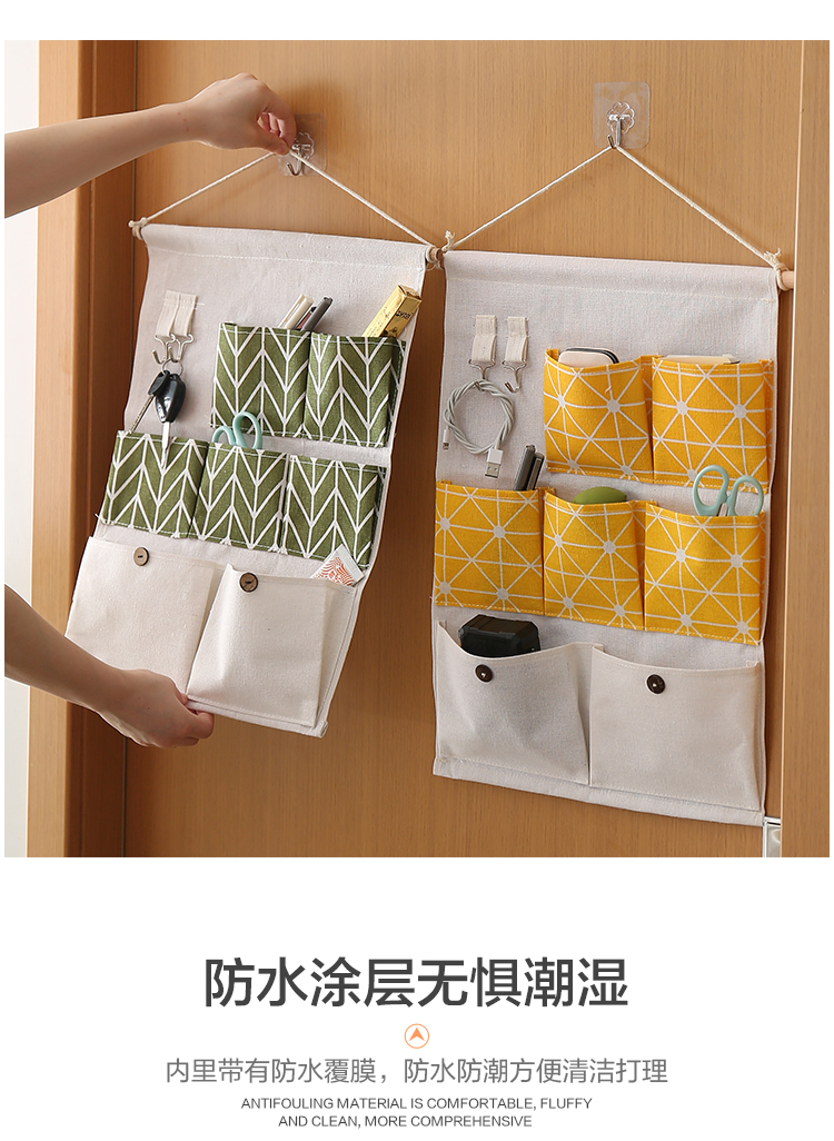 收纳挂袋包包墙挂式布艺门后挂兜手机衣柜宿舍储物袋收纳袋
