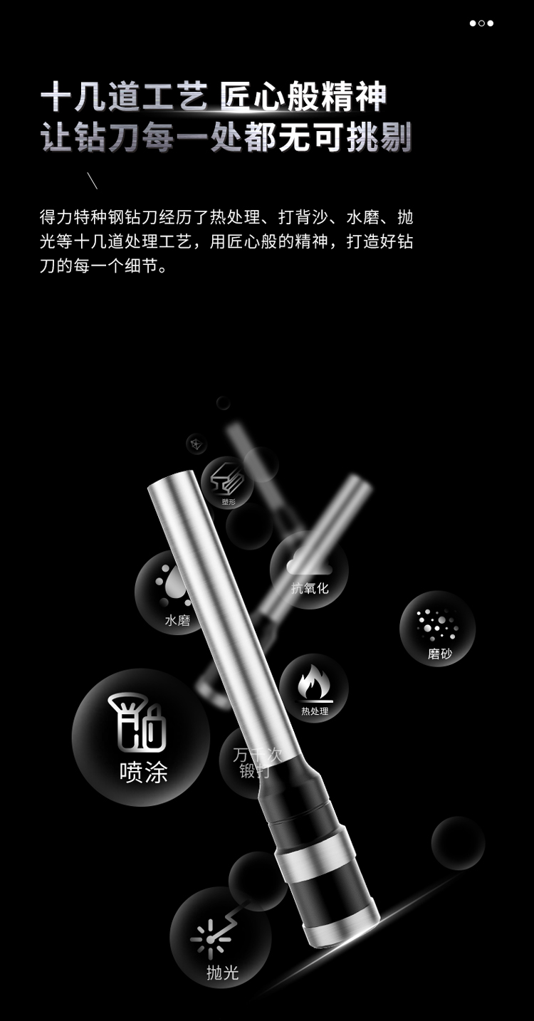 得力(deli)3846空心钻刀(本色)空心刀头 装订机钻头适用于得力3888